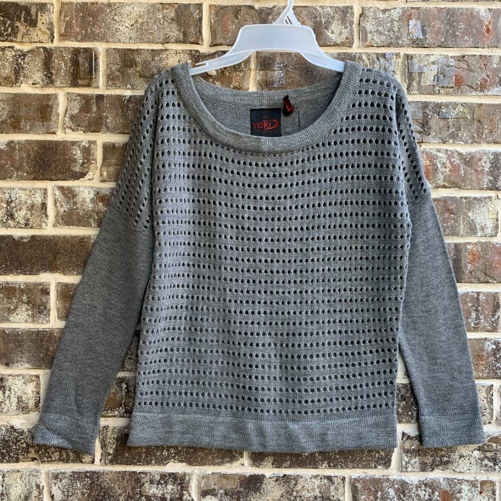 YOKI Women’s Sweater Pullover Open Stitch